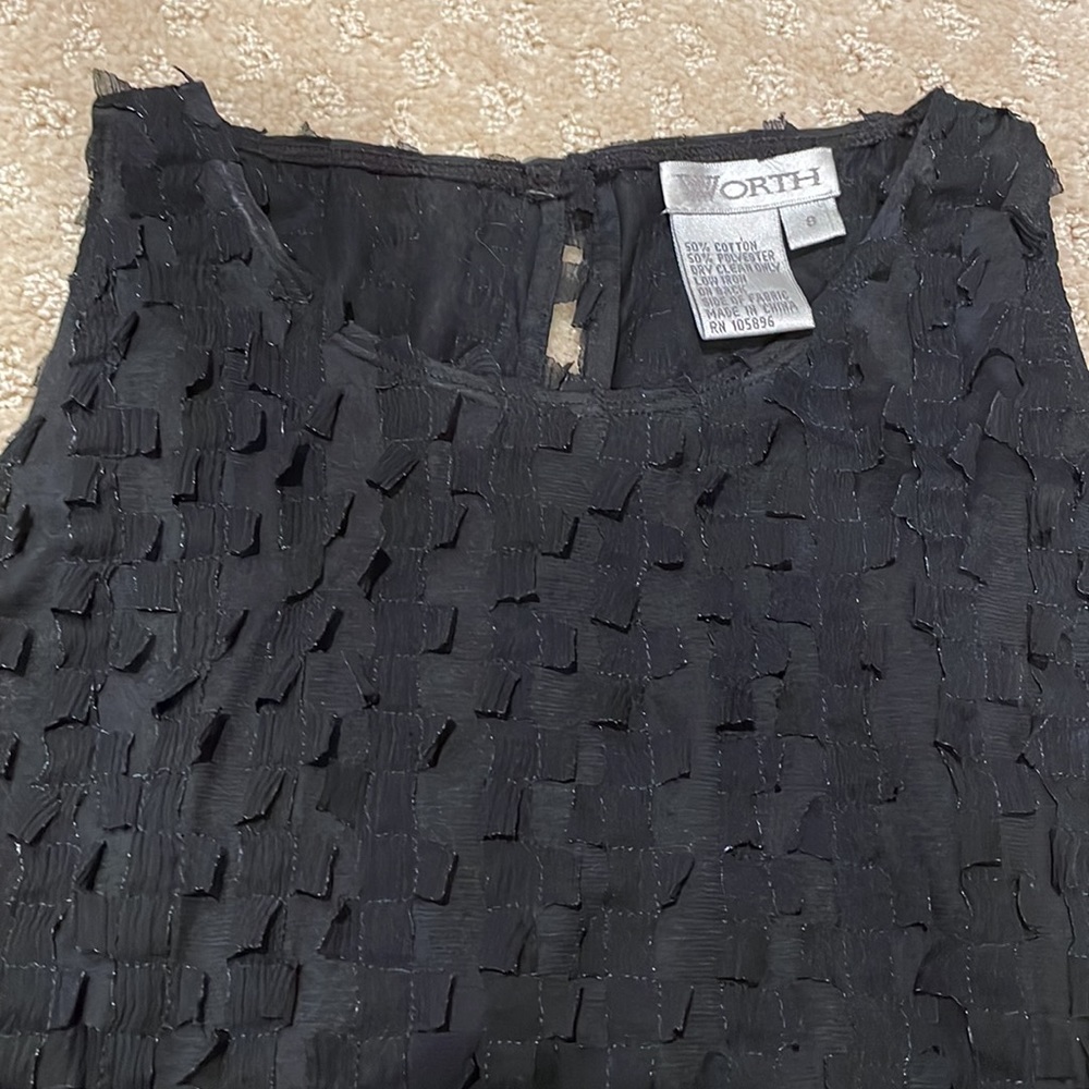 Worth black sleeveless top. Size small. - Picture 2 of 5